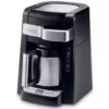 DeLonghi 10-Cup Black Stainless Steel Drip Coffee Maker with Thermal Carafe