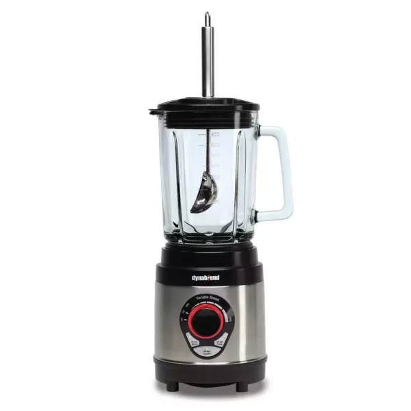 Tribest Dynablend 60 oz. 3-Speed Black Stainless Steel Clean Blender