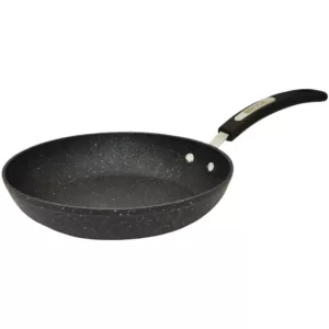 Starfrit Rock 9.5 in. Fry Pan with Bakelite Handle in Black