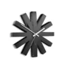 Umbra Ribbon 12 in. Black Wall Clock