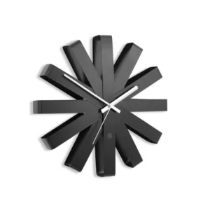 Umbra Ribbon 12 in. Black Wall Clock