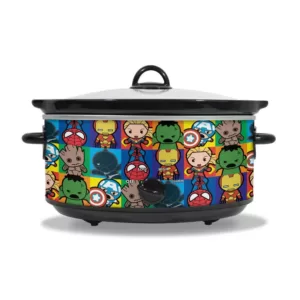 Uncanny Brands Marvel Kawaii 7qt. Slow Cooker Black