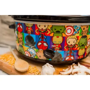 Uncanny Brands Marvel Kawaii 7qt. Slow Cooker Black