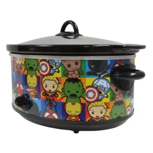 Uncanny Brands Marvel Kawaii 7qt. Slow Cooker Black