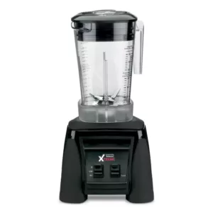 Waring Commercial Xtreme 48 oz. 2-Speed Clear Blender Black with 3.5 HP Blender, Paddle Switches and BPA-Free Copolyester Container