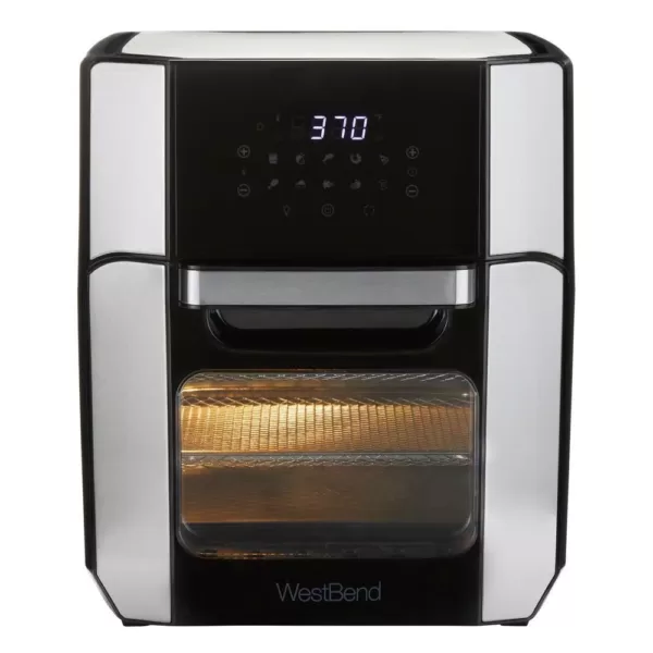 West Bend 12.6 QT XL Air Fryer Oven - Bake, Roast, Rotisserie, Dehydrate, Re-Heat 10 Quick Menu Presets