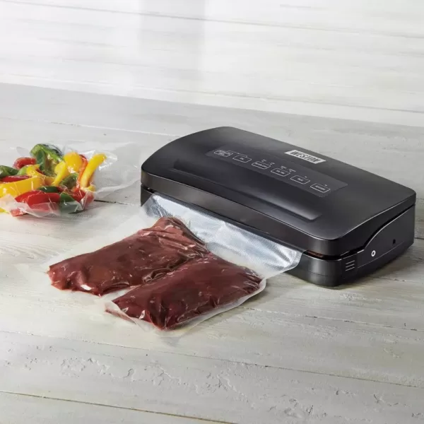 Weston Black Food Vacuum Sealer with Roll Storage and Bag Cutter