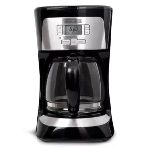 BLACK+DECKER 12-Cup Programmable Stainless Steel Drip Coffee Maker with Glass Carafe