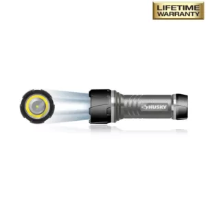 Husky 4AAA 350-Lumen LED Dual Beam Unbreakable Aluminum Flashlight