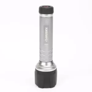 Husky 500 Lumens LED Aluminum Dual Beam Unbreakable Flashlight