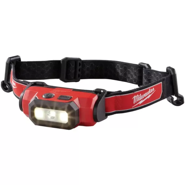 Milwaukee 475 Lumens LED Rechargeable Hard Hat Headlamp (2-Pack)