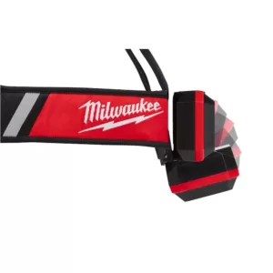 Milwaukee 600 Lumens LED USB Rechargeable Low-Profile Hard Hat Headlamp W/ Extra REDLITHIUM USB Battery