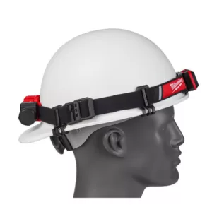 Milwaukee 600 Lumens LED USB Rechargeable Low-Profile Hard Hat Headlamp w/BOLT White Type 1 Class C Full Brim Vented Hard Hat