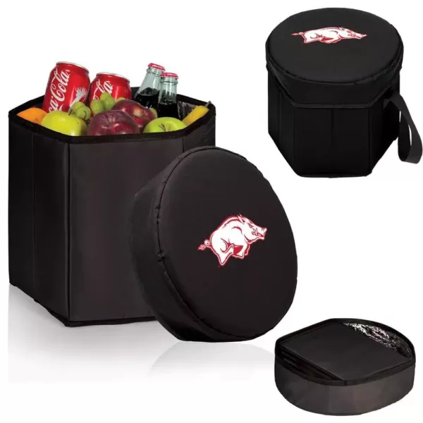 Picnic Time 12 Qt. Arkansas Razorbacks Black Bongo Cooler