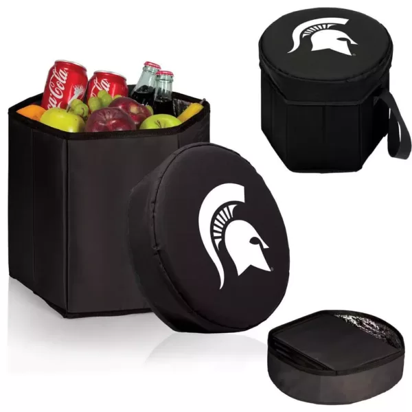 Picnic Time 12 Qt. Michigan State Spartans Black Bongo Cooler