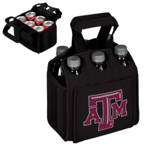 Picnic Time University A and M Aggies 6-Bottles Black Beverage Carrier