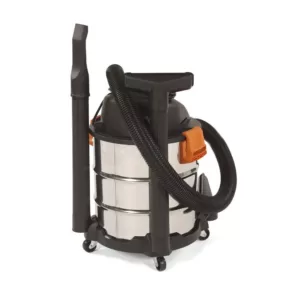 RIDGID 10 Gal. 6.0-Peak HP Stainless Steel Wet/Dry Shop Vacuum with Filter, Dust Bags, Hose and Accessories