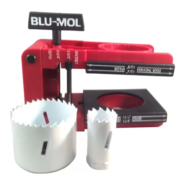 BLU-MOL 1 in. x 2-1/8 in. Professional Bi-Metal Lock Installation Kit