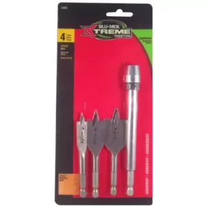 BLU-MOL Xtreme Spade Bit Set (4-Piece)