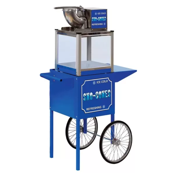 Paragon Simply-A-Blast 8000 oz. Blue Stainless Steel Countertop Snow Cone Machine