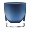 Badash Crystal 8 in. Samantha Midnight Blue European Mouth Blown Thick Walled Decorative Vase