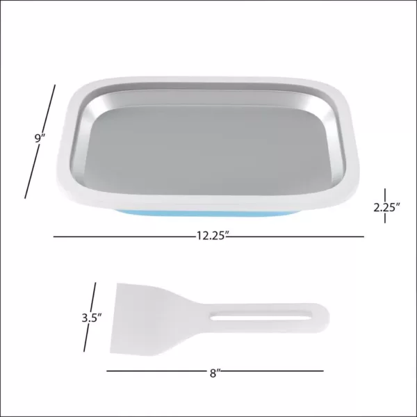 Classic Cuisine Ice Cream Roller Plate Anti Griddle Pan 3 Piece Set