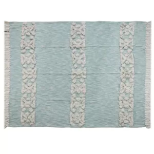 LR Resources Soft Aztec 50 in. x 60 in. Sky Blue Decorative Throw Blanket