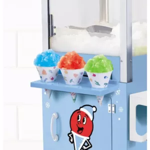 Nostalgia Vintage 575 oz. Snow Cone Machine Cart in Blue