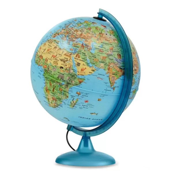 Waypoint Geographic Safari Explorer Blue Animals Globe