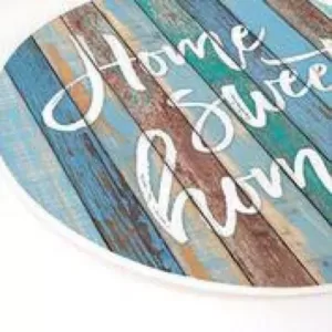 P Graham Dunn Home Sweet Home Blue Oversized Wall Decor