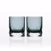 Rolf Glass Vienna 7 oz. Smoke Blue Old-Fashioned (Set of 2)