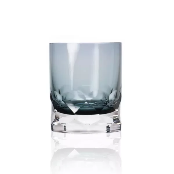 Rolf Glass Vienna 7 oz. Smoke Blue Old-Fashioned (Set of 2)