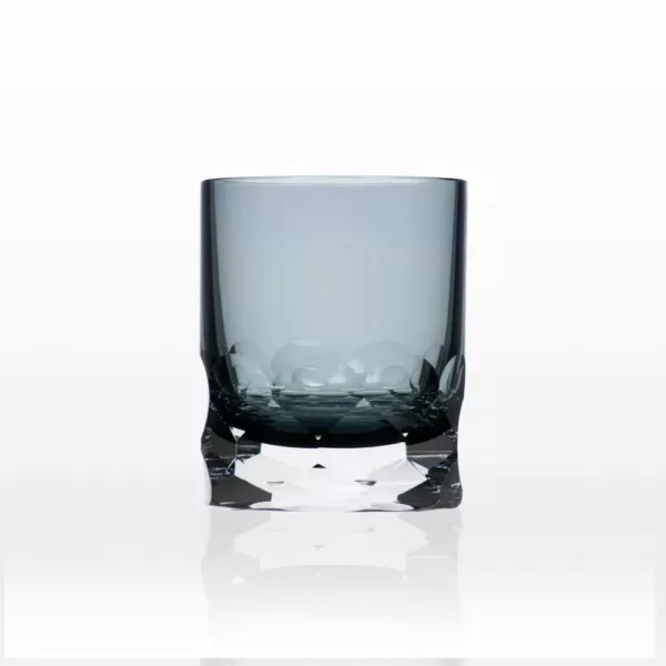 Rolf Glass Vienna 7 oz. Smoke Blue Old-Fashioned (Set of 2)