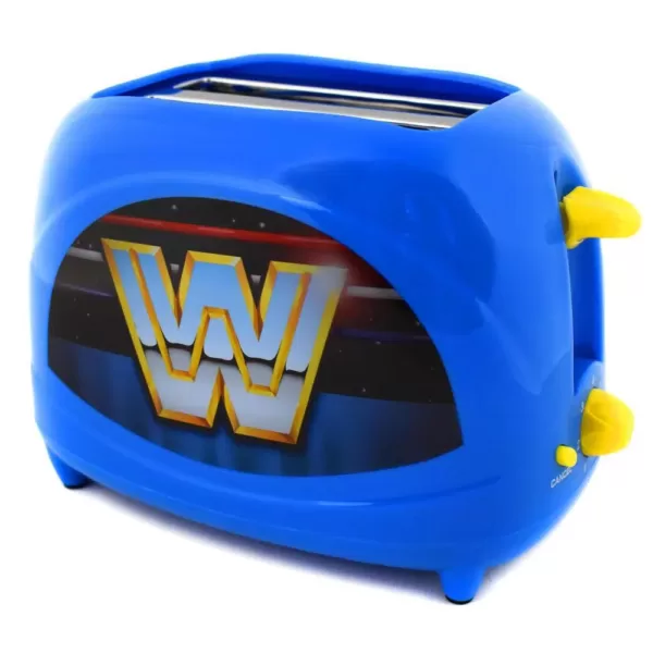 Uncanny Brands Blue WWE Retro Two-Slice Toaster -- 600 Watts