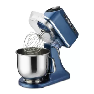 Waring Commercial 11-Speed, Blue, Luna 7 - 7  Qt. Planetary Mixer, includes Dough Hook, Mixing Paddle and Whisk