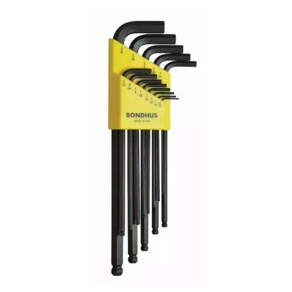 Bondhus Standard Ball End Extra Long Arm L-Wrench Set with ProGuard Finish (13-Piece)