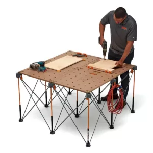 BORA Centipede 24 in. x 48 in. Workbench Top for Sawhorse with 3/4 in. Dog Holes