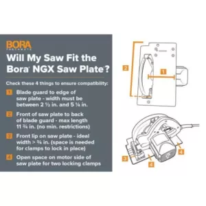 BORA NGX 50 in. Clamp Edge Premier Set (6-Piece)