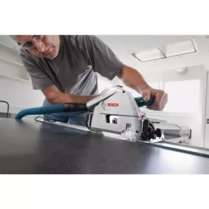 Bosch 6-1/2 in. 13 Amp Corded Track Saw with Plunge Action and L-Boxx Carrying Case