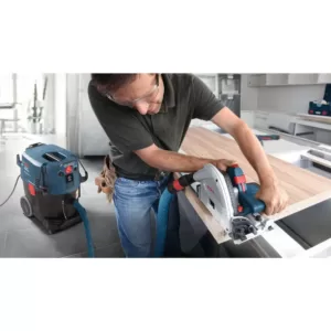 Bosch 6-1/2 in. 13 Amp Corded Track Saw with Plunge Action and L-Boxx Carrying Case