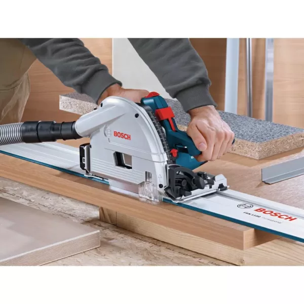 Bosch 6-1/2 in. 13 Amp Corded Track Saw with Plunge Action and L-Boxx Carrying Case