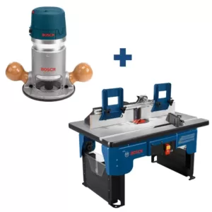 Bosch 12 Amp 2-1/4 HP Router with Bonus Router Table