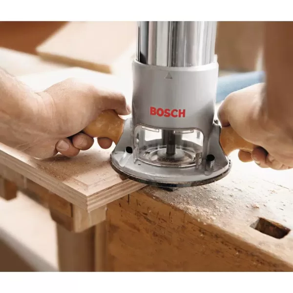 Bosch 12 Amp 2-1/4 in. Corded Peak Variable Speed Plunge and Fixed Base Router Kit with Hard Case