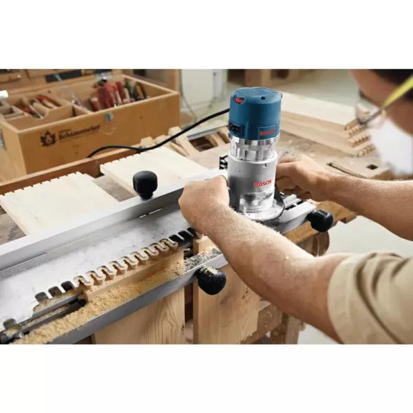 Bosch 12 Amp 2-1/4 in. Corded Peak Variable Speed Plunge and Fixed Base Router Kit with Hard Case