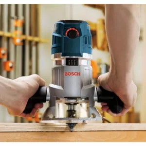 Bosch 15 Amp 3-1/2 in. 2.3 HP Corded Electric Variable Speed Fixed Base Router Kit with Trigger Control