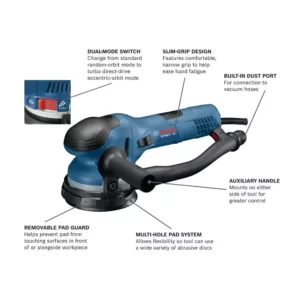 Bosch 120-Volt 5 in. Dual-Mode Random Orbit Sander