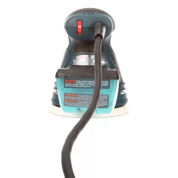 Bosch 2.5 Amp 5 in. Corded Variable Speed Random Orbital Sander/Polisher Kit with Carrying Bag