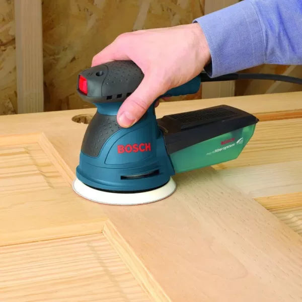 Bosch 2.5 Amp 5 in. Corded Variable Speed Random Orbital Sander/Polisher Kit with Carrying Bag