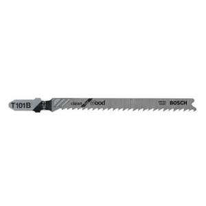 Bosch 4 in. 10 TPI High Carbon Steel T-Shank Jig Saw Blade for Cutting Wood (5-Pack)