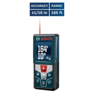 Bosch BLAZE 165 ft. Laser Distance Measurer with Bluetooth and Full Color Display